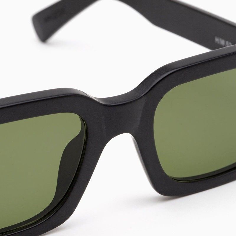 RETROSUPERFUTURE Squared Black Acetate Sunglasses