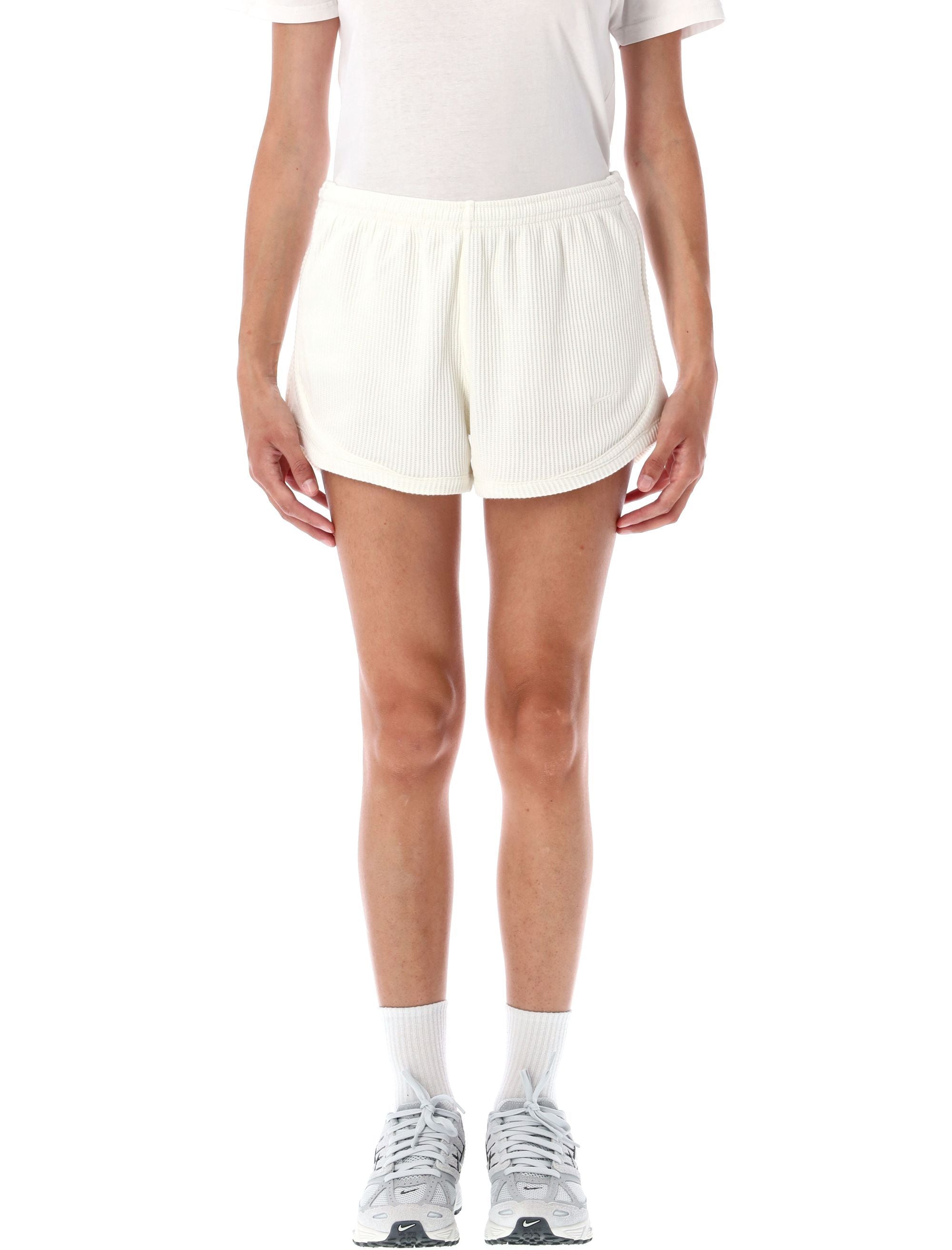 NIKE Mid-Rise Waffle Shorts for Women - Size S