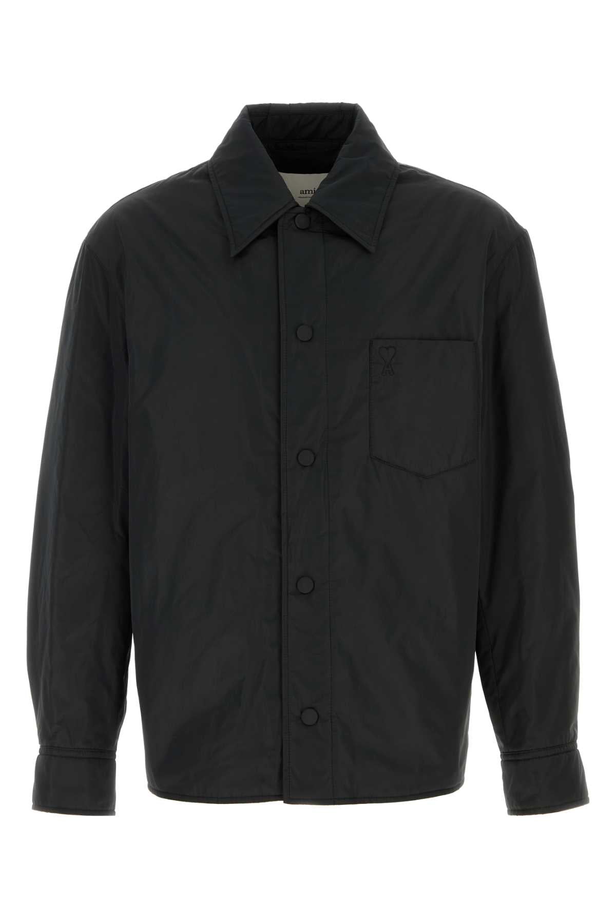 AMI PARIS Padded Overshirt with Snap Button Closure for Men