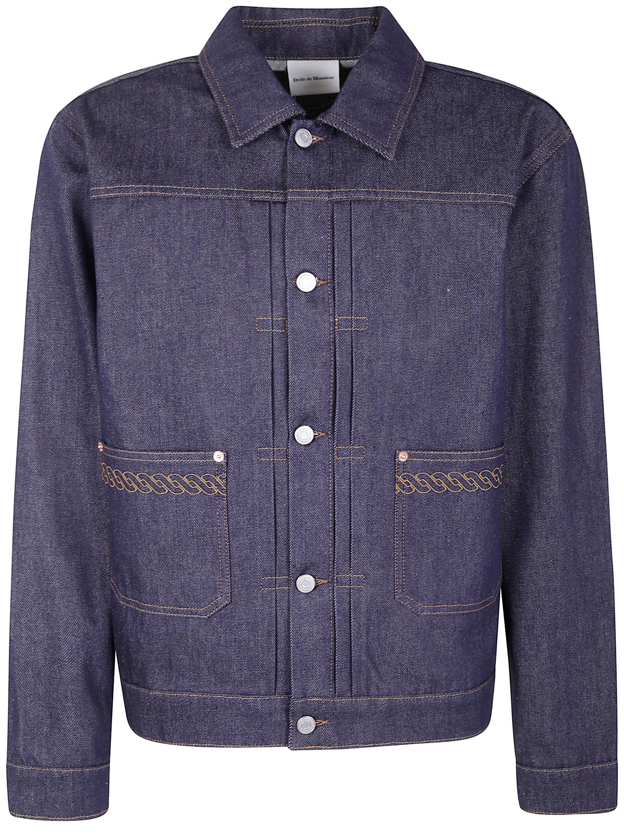 DRÔLE DE MONSIEUR Classic Denim Jacket for Men