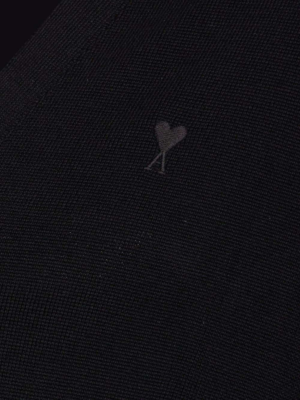 AMI PARIS Classic V-Neck Wool Cardigan for Men