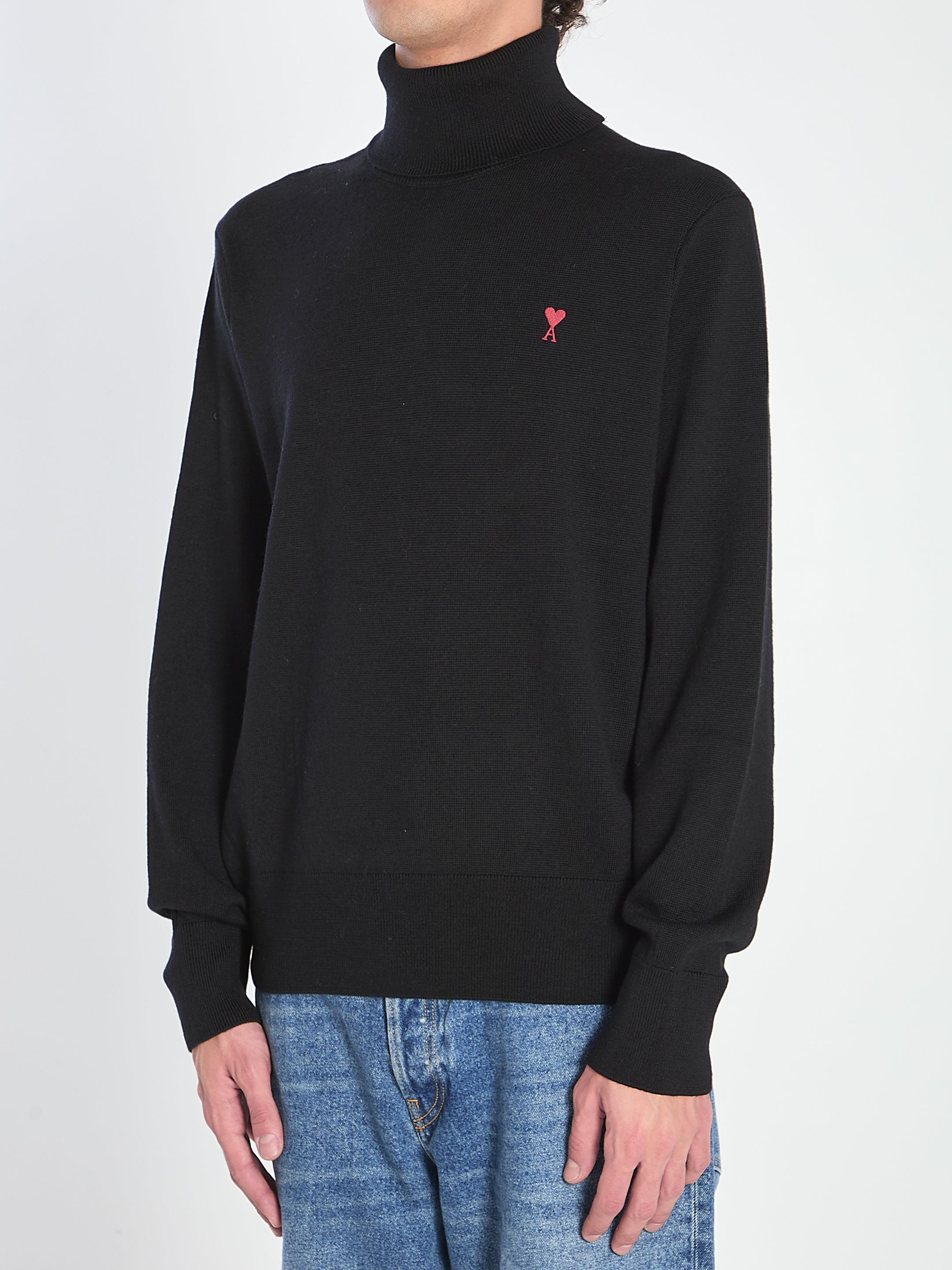 AMI PARIS Men's Turtleneck Sweater - AMI of Coeur Collection