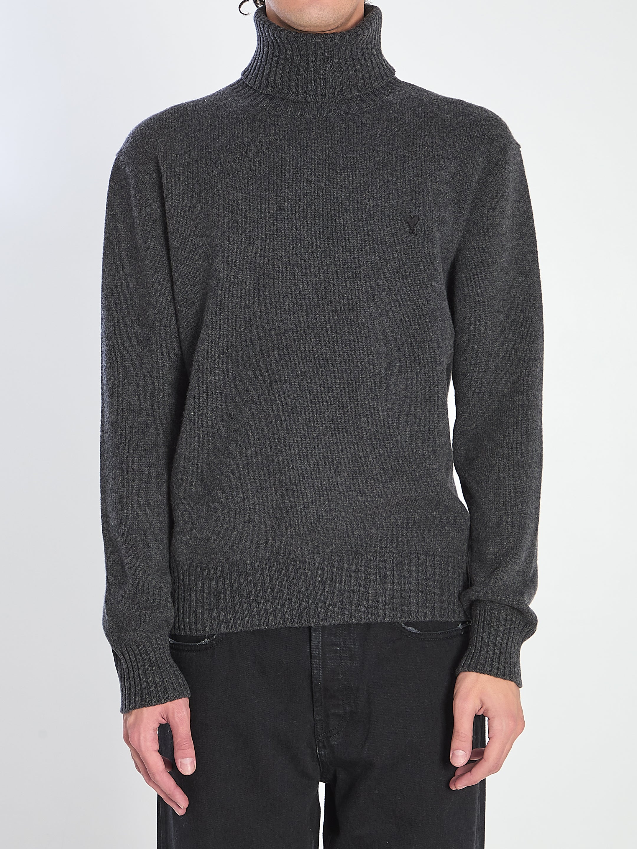 AMI PARIS Cashmere Blend Sweater for Men - FW25 Collection