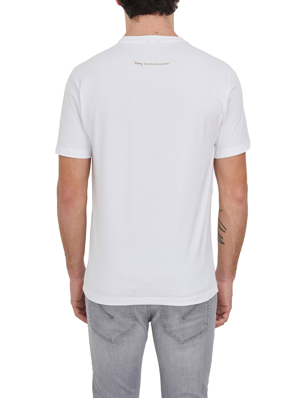 DANIELE ALESSANDRINI Classic Crew Neck T-Shirt for Men