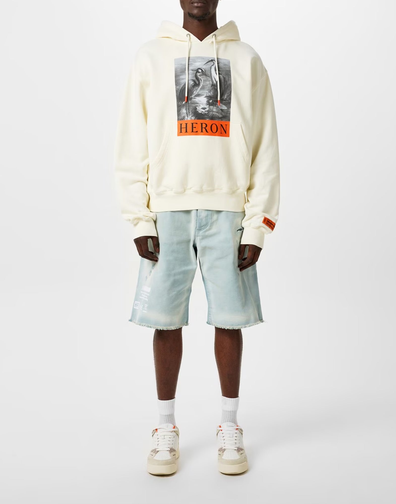 HERON PRESTON Logo Hoodie for Men - FW25 Collection