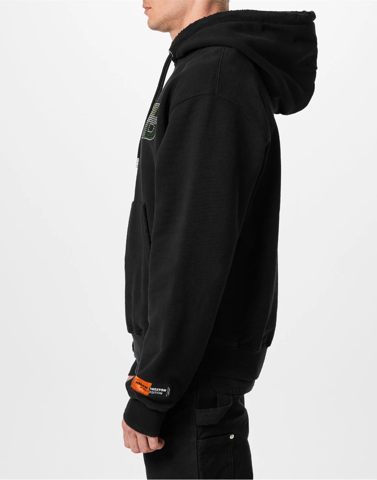 HERON PRESTON Strass Logo Hoodie
