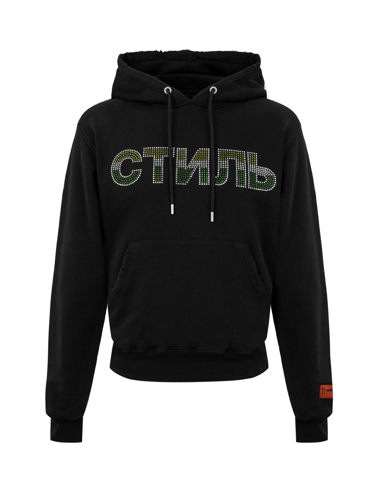 HERON PRESTON Strass Logo Hoodie