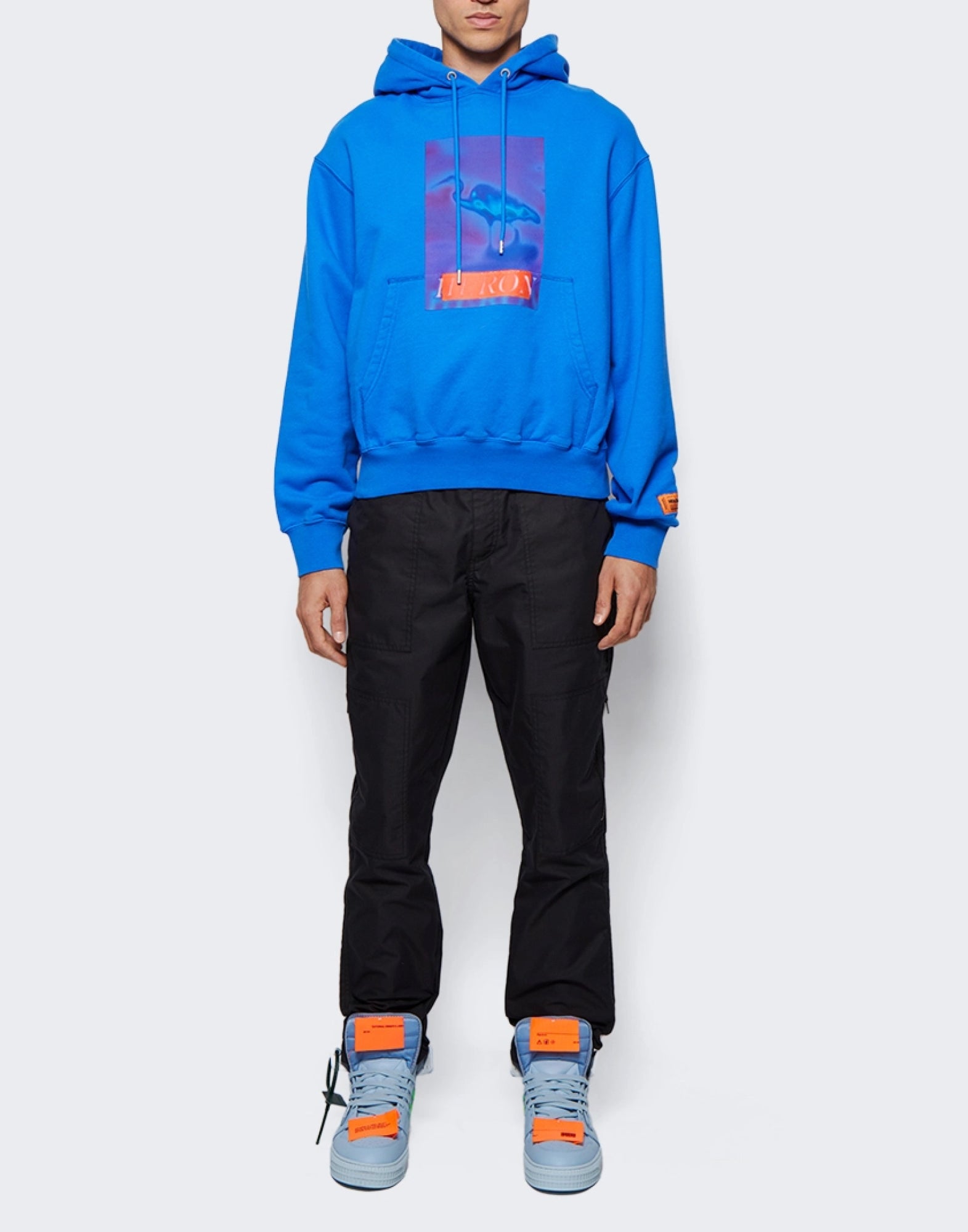 HERON PRESTON Censored Logo Hoodie - Men’s Fashion Sweatshirt
