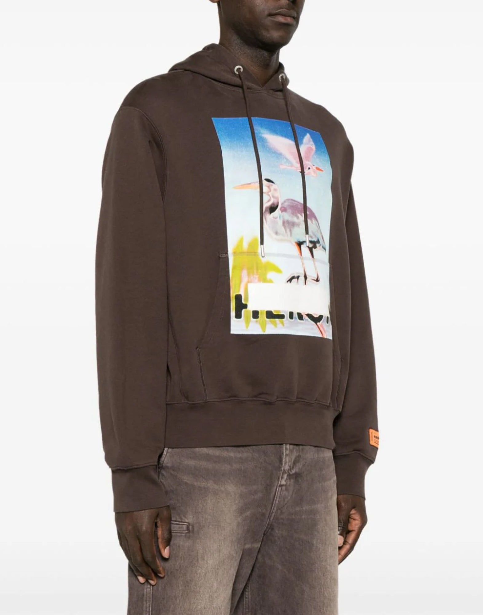 HERON PRESTON Censored Logo Hoodie - Men's Long Sleeve Fashion Sweatshirt