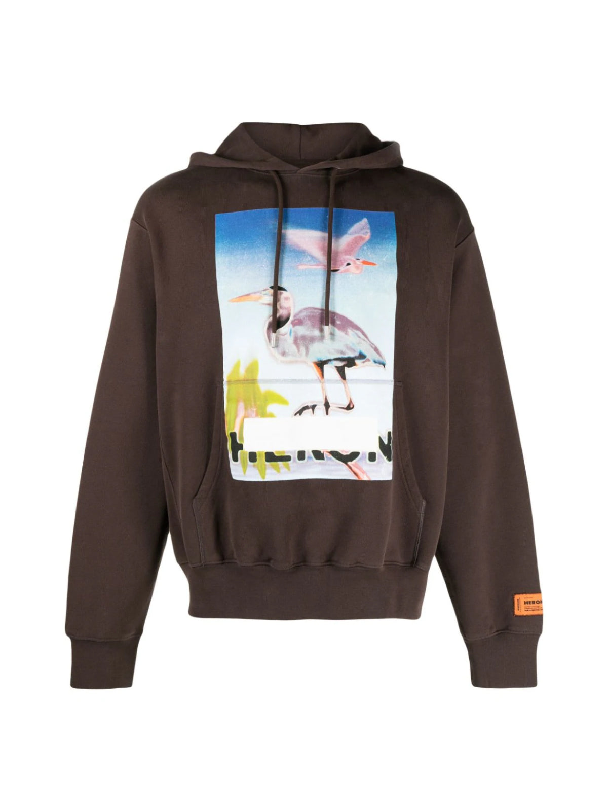 HERON PRESTON Censored Logo Hoodie - Men's Long Sleeve Fashion Sweatshirt