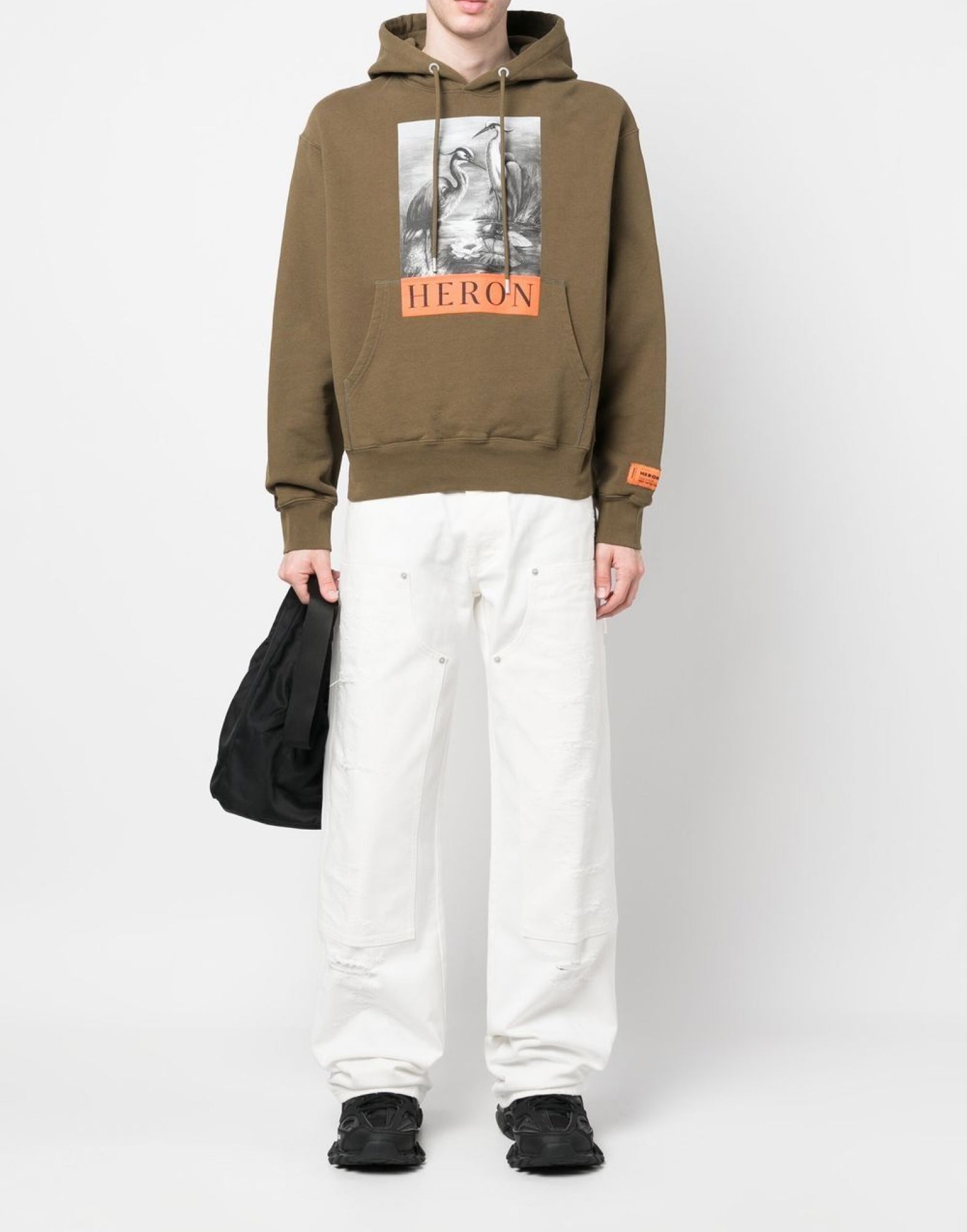 HERON PRESTON Heron Logo Hoodie for Men - SS25 Collection