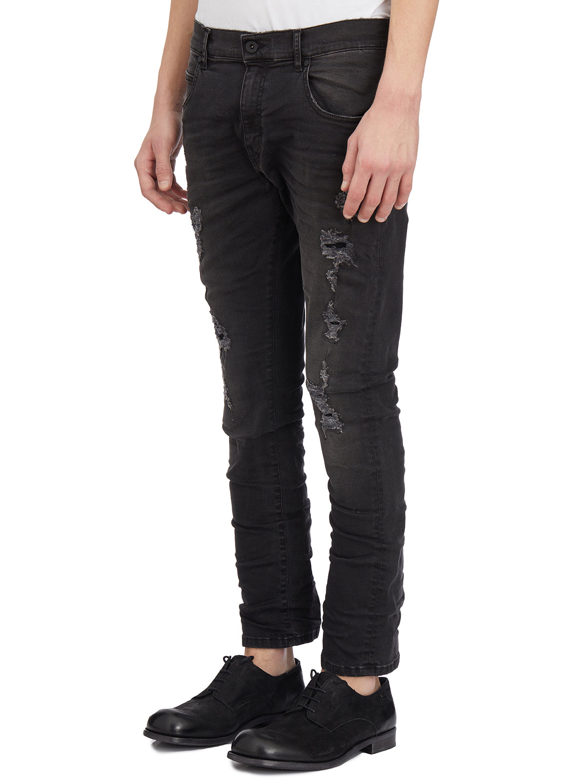 MD75 Men's Distressed Denim Jeans - Size 31