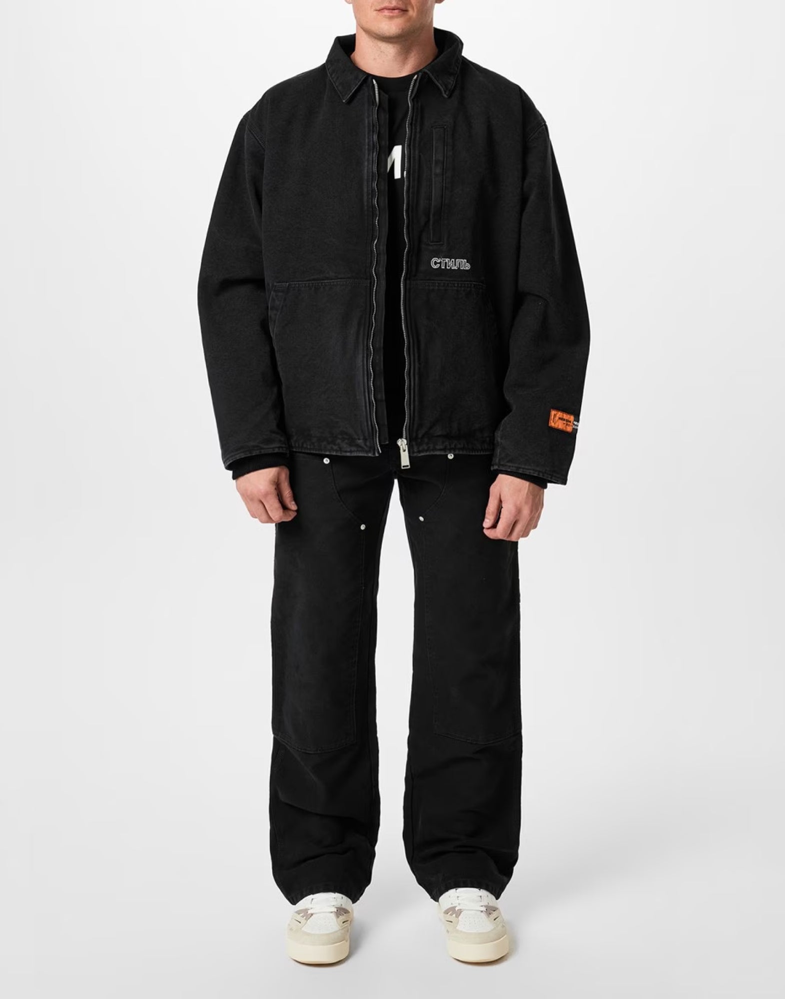 HERON PRESTON Padded Canvas Jacket for Men - Spring/Summer 2025