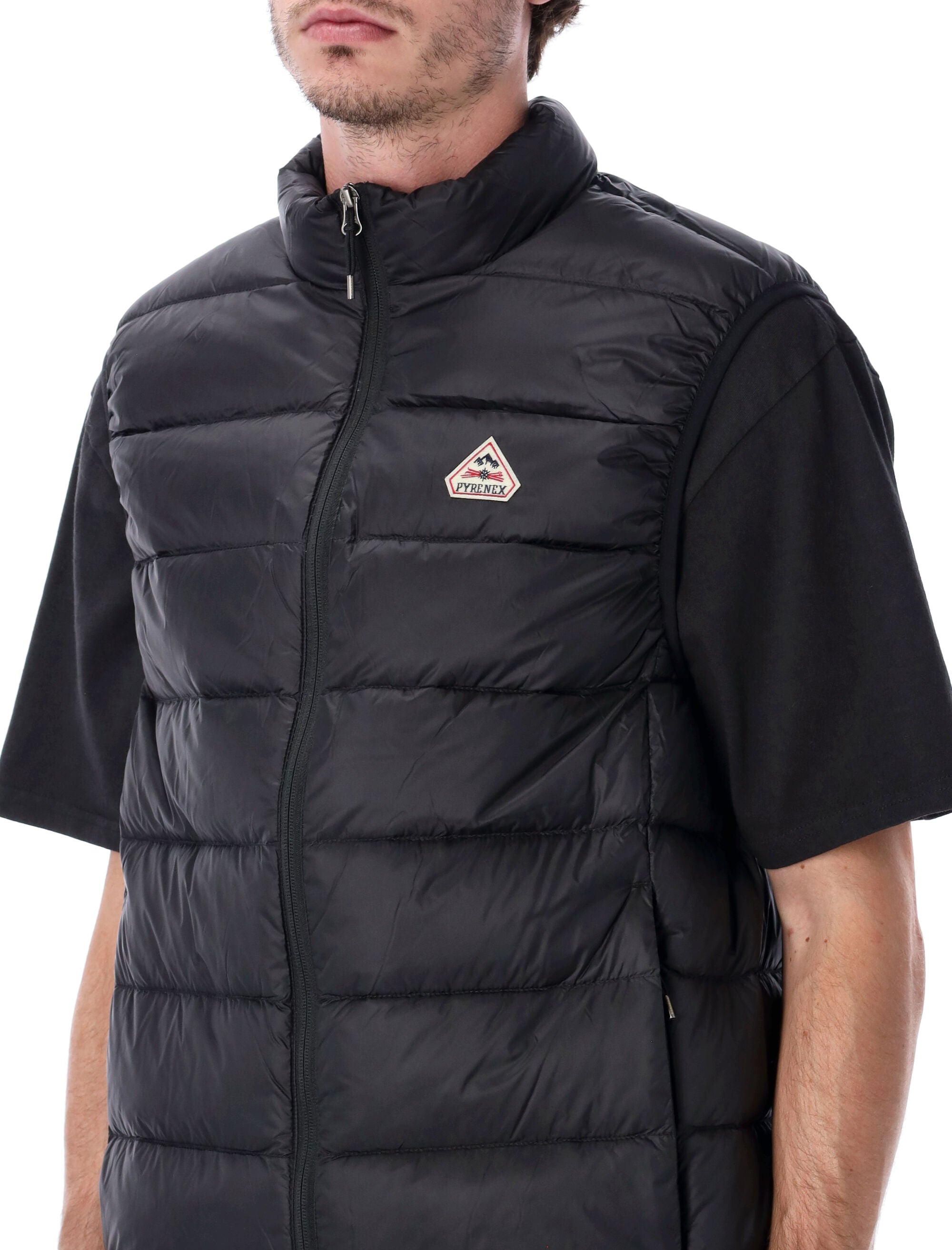 PYRENEX Men's Sleeveless Down Vest - Lightweight Layer for Mid-Season