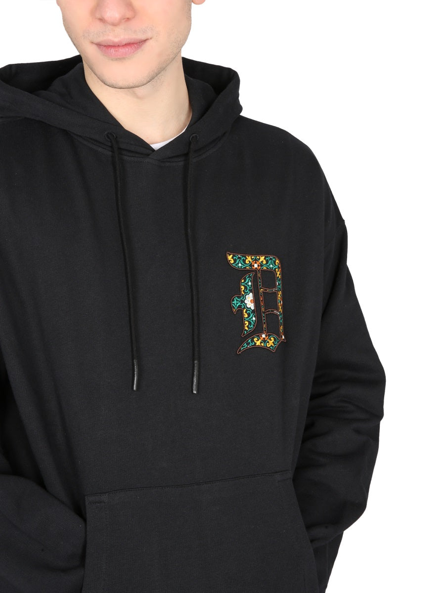 DRÔLE DE MONSIEUR Men's Signature Logo Hooded Sweatshirt