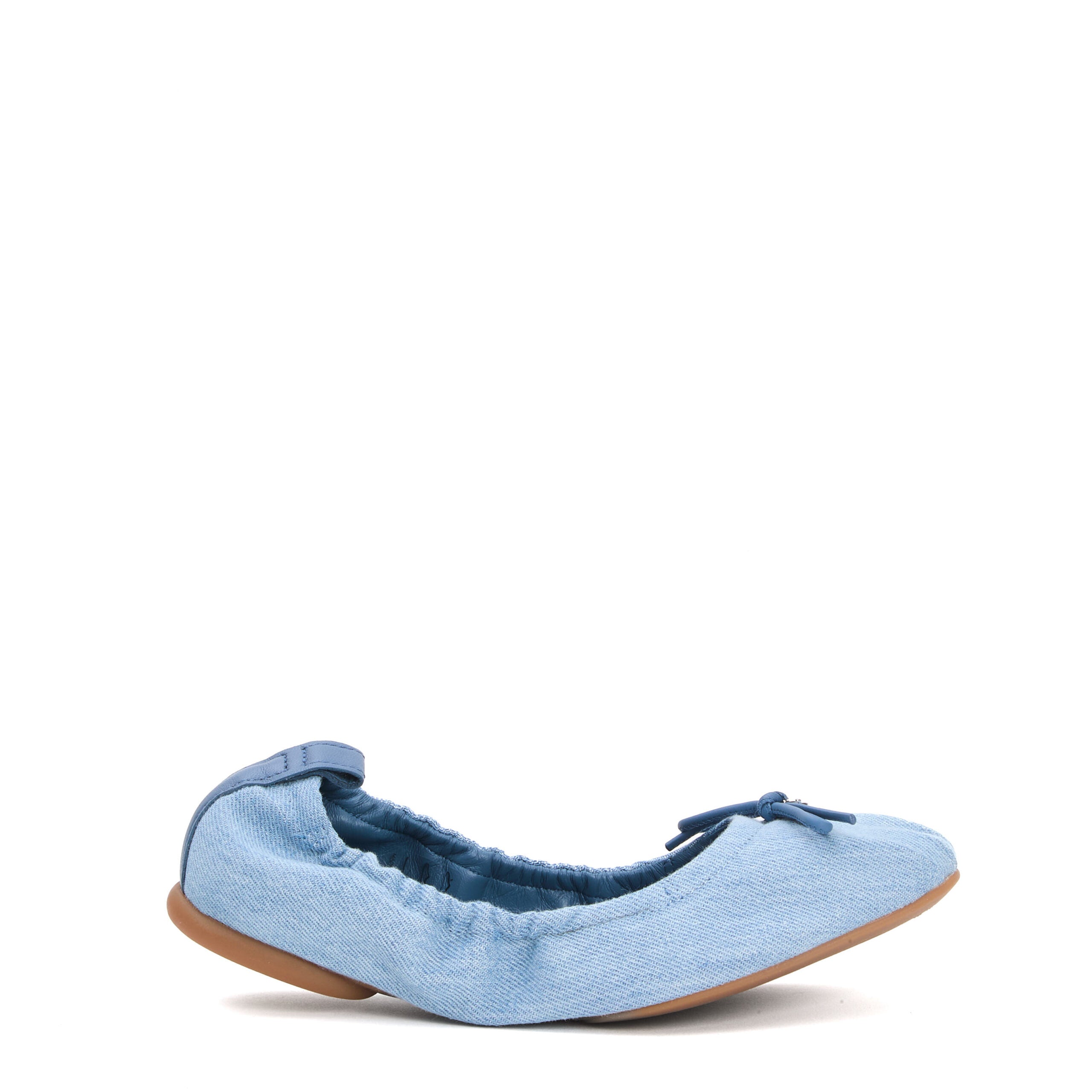 HOGAN Soft Fabric Mini Ballerina Flats for Women