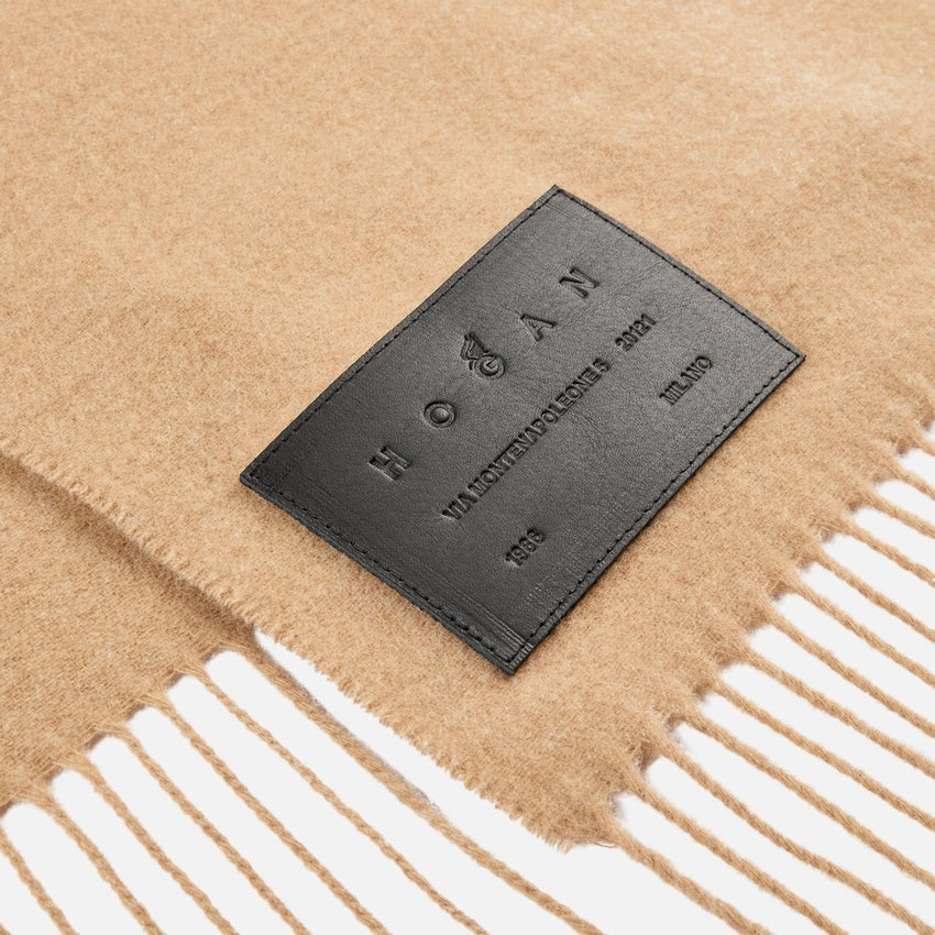 HOGAN Elegant Scarf 30 x 210 cm with Fringed Edges