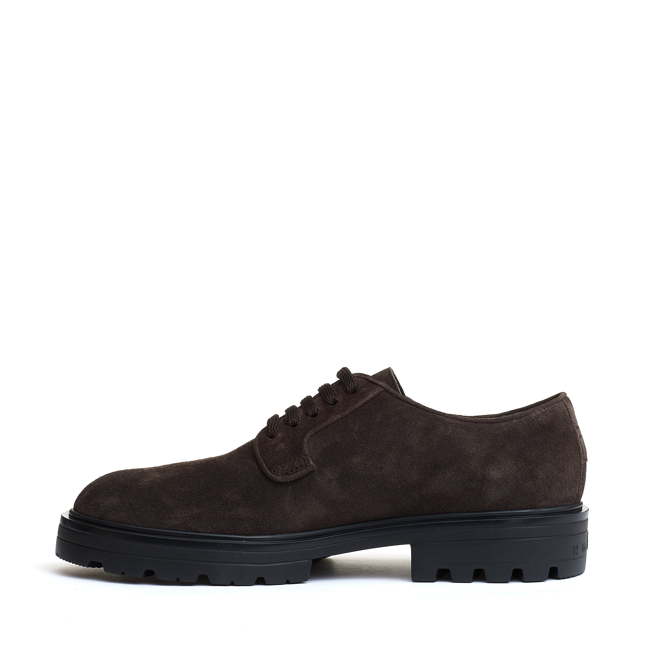 HOGAN Brown Suede Lace-Up Shoes