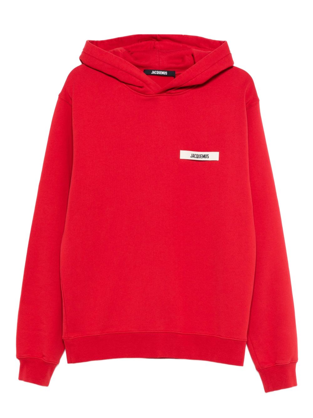 JACQUEMUS Classic Hoodie with Logo Patch - Long Sleeves