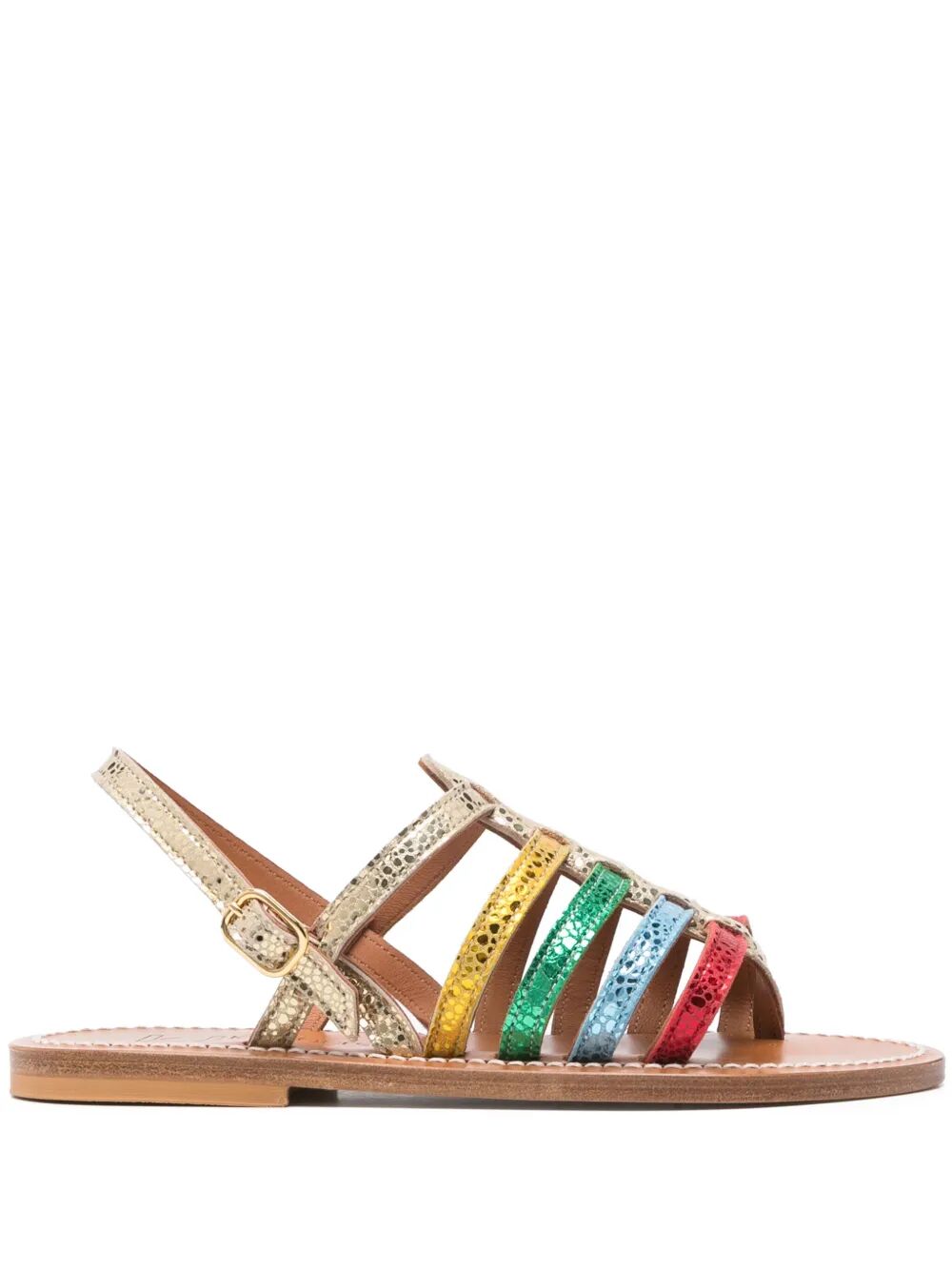 KJACQUES Multicolor Metallic Sandals