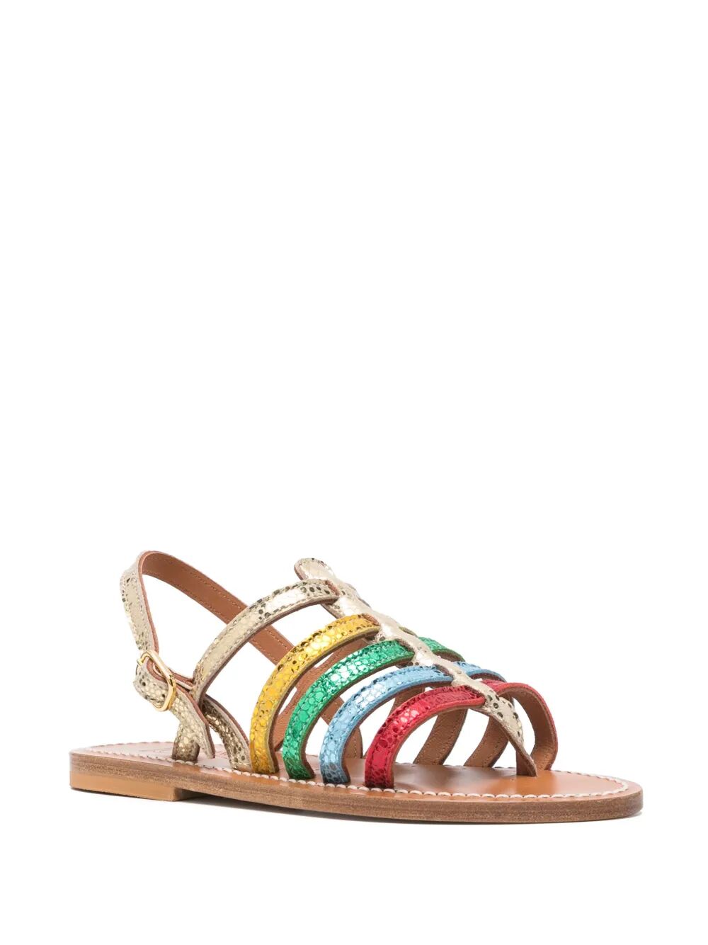 KJACQUES Multicolor Metallic Sandals