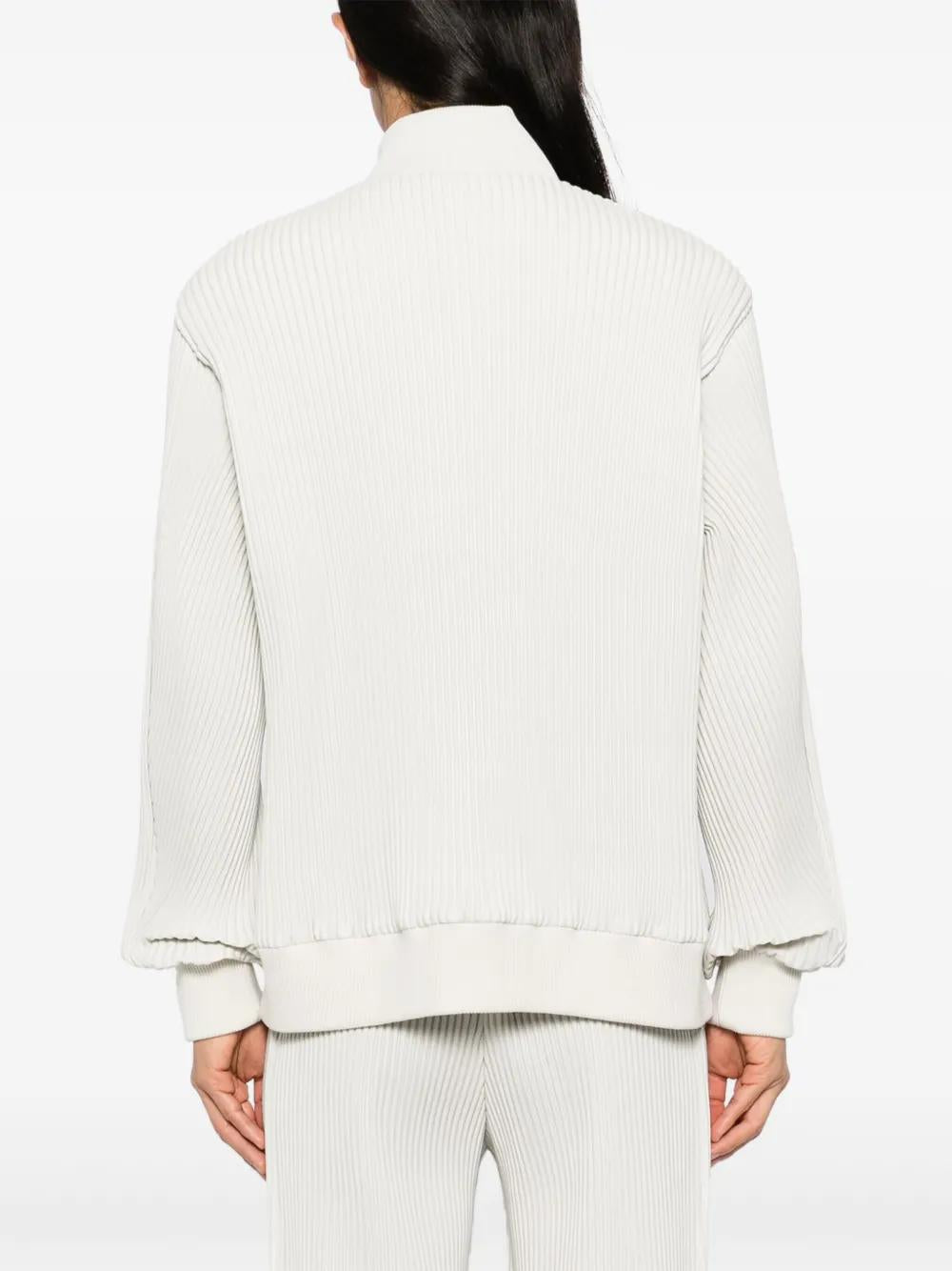 HOMME PLISSE Men's Polyester Bomber Jacket - SS25 Collection