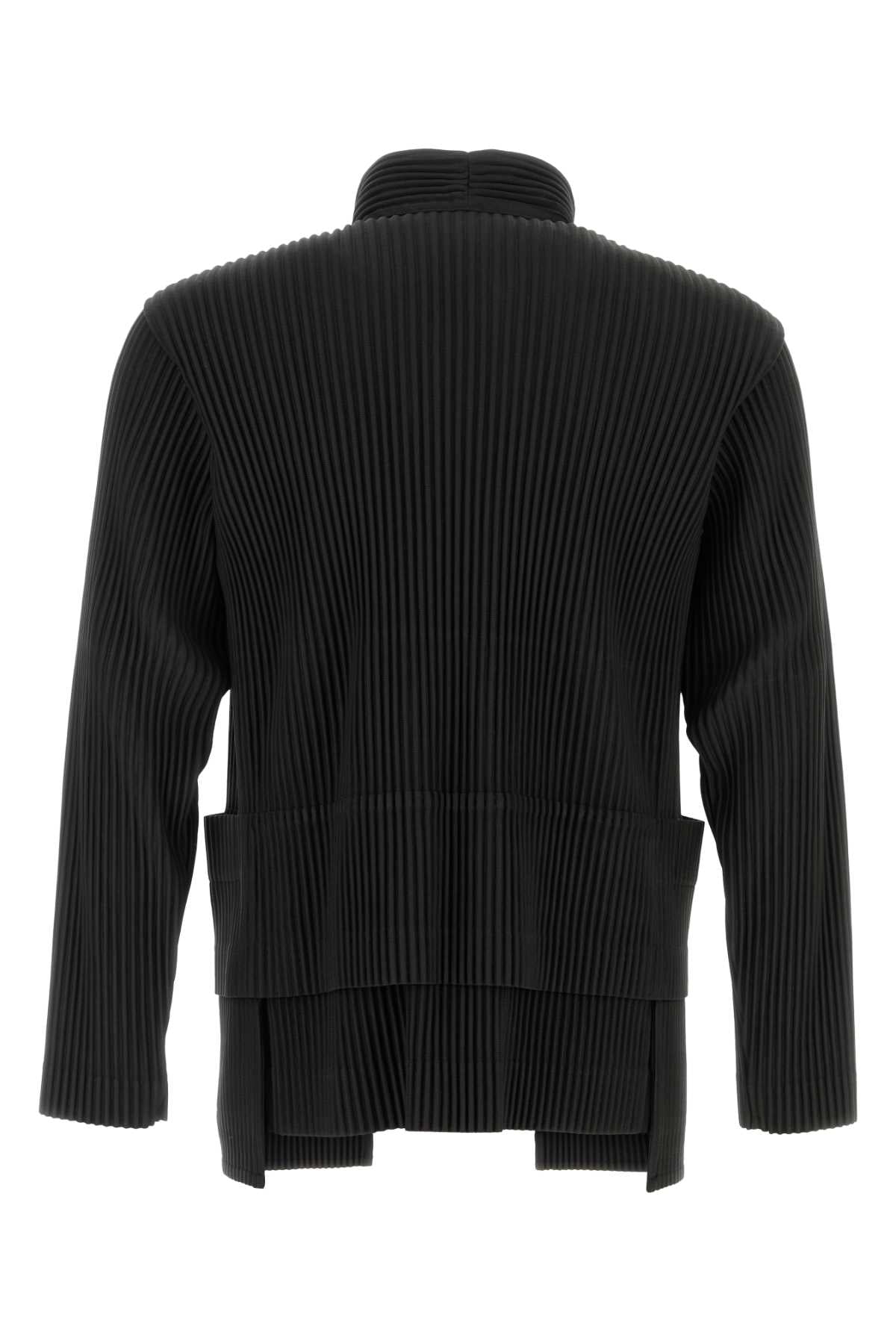 HOMME PLISSE Men's Mini Polyester Cardigan