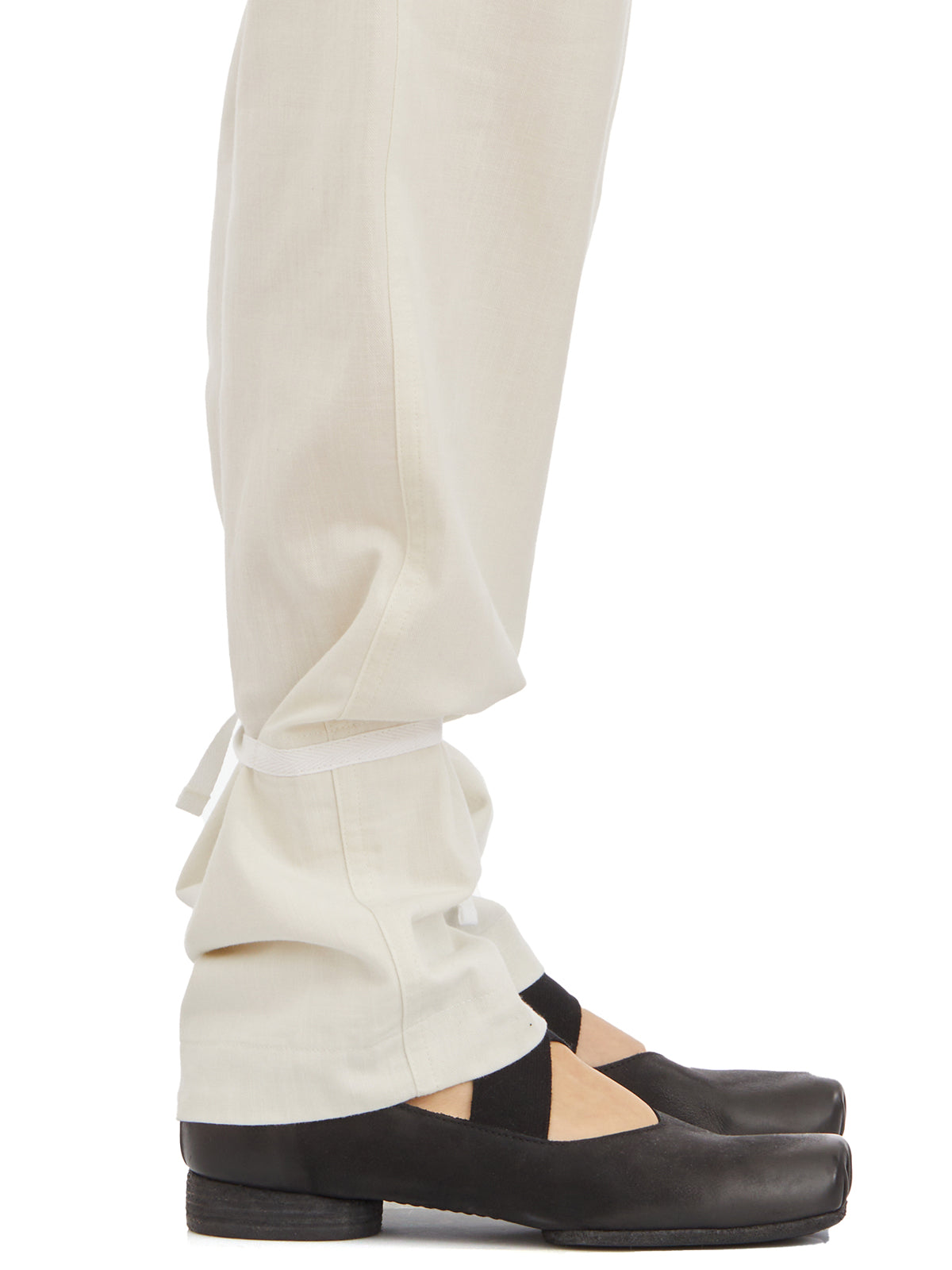 LEMAIRE Straight-Leg Trousers with Drawstring Waist