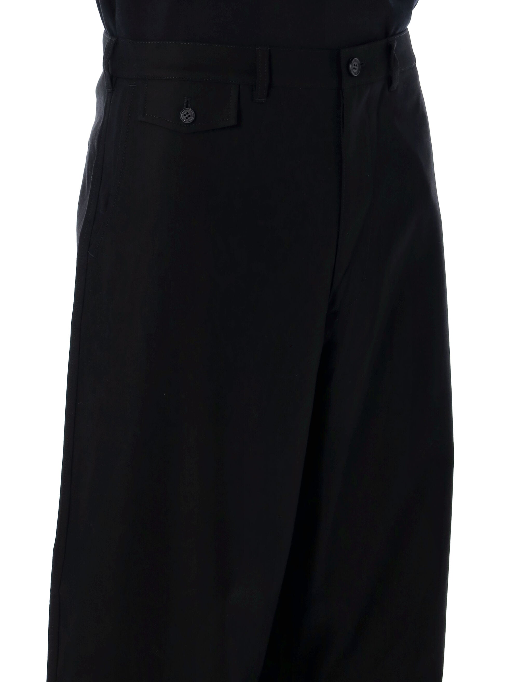 COMME DES GARÇONS HOMME PLUS Wide-Leg Cotton Trousers - Size L