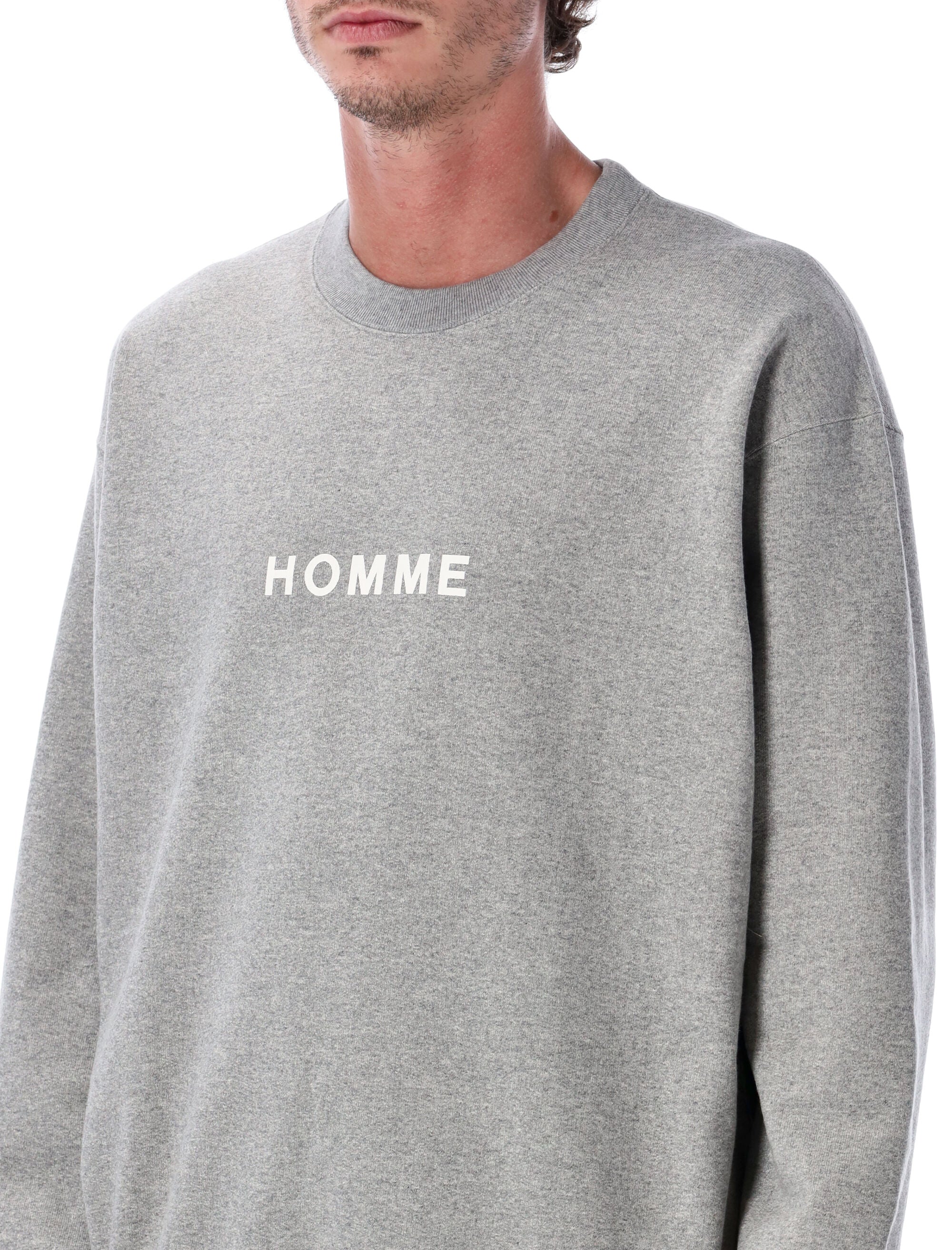 COMME DES GARÇONS HOMME PLUS Relaxed Fit Cotton Logo Sweatshirt - Size L