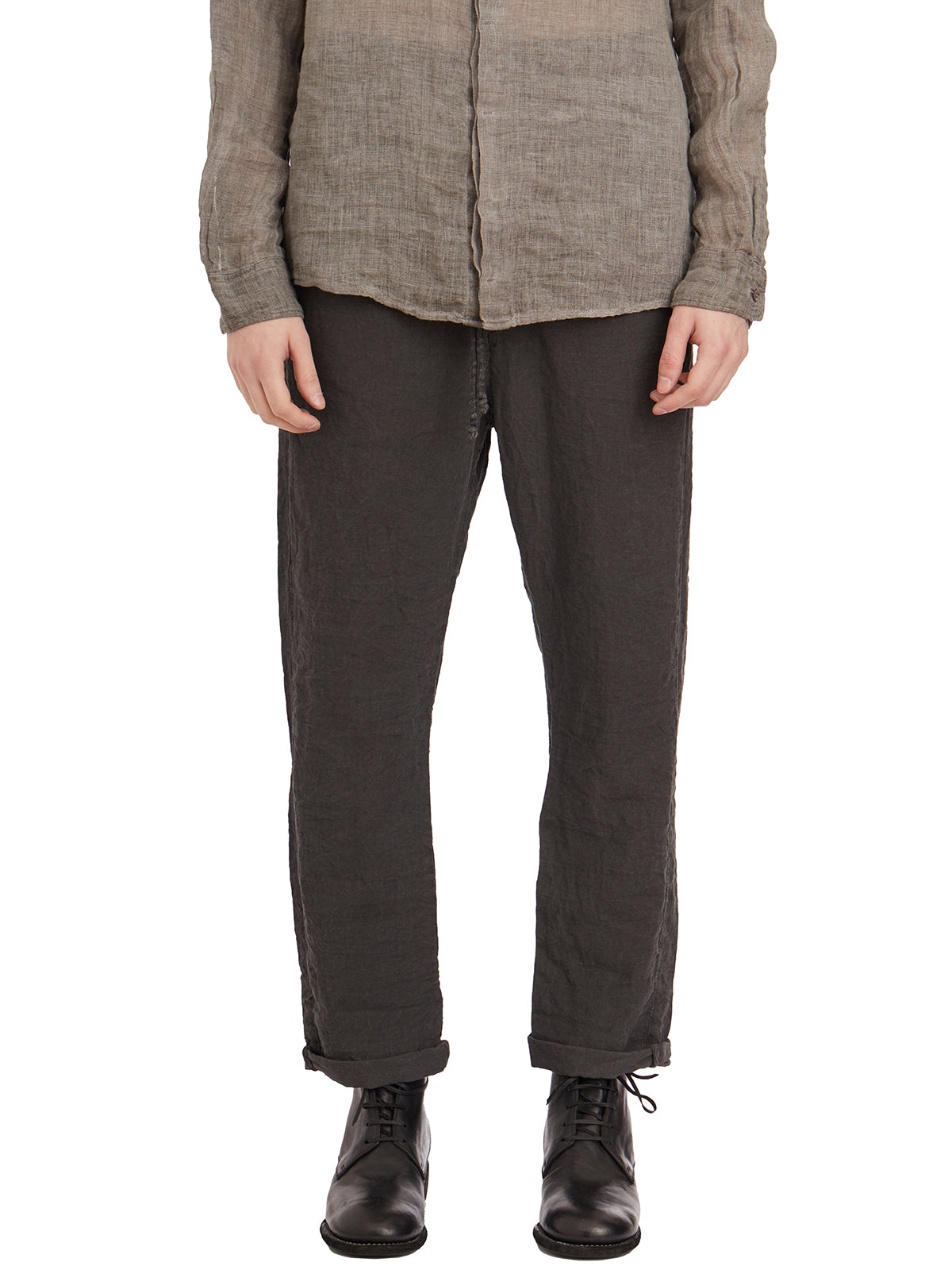 POEME BOHEMIEN Linen Wide Trousers - Size 48