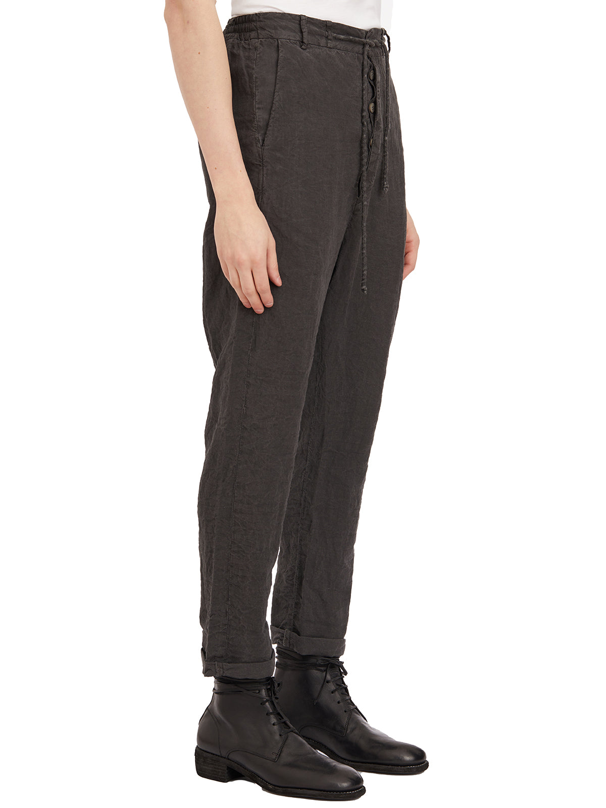 POEME BOHEMIEN Linen Wide Trousers - Size 48