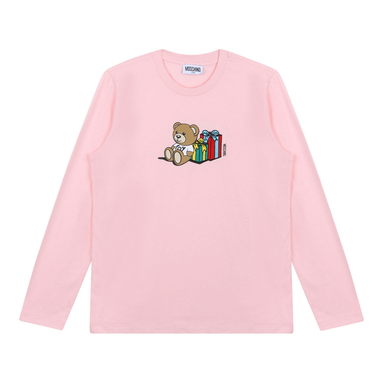 MOSCHINO KIDS Sugar Rose Cotton T-Shirt for Girls - FW24 Collection