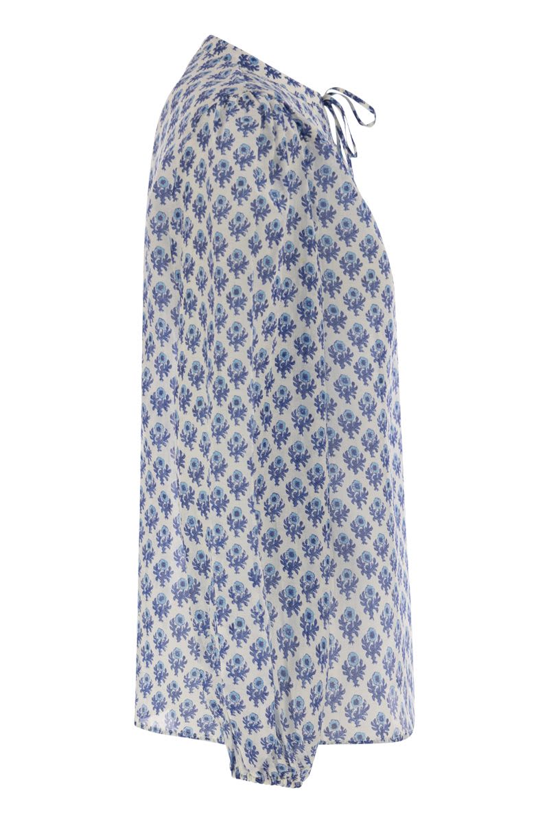 MC2 SAINT BARTH Harper Mini Shirt with Mandarin Collar