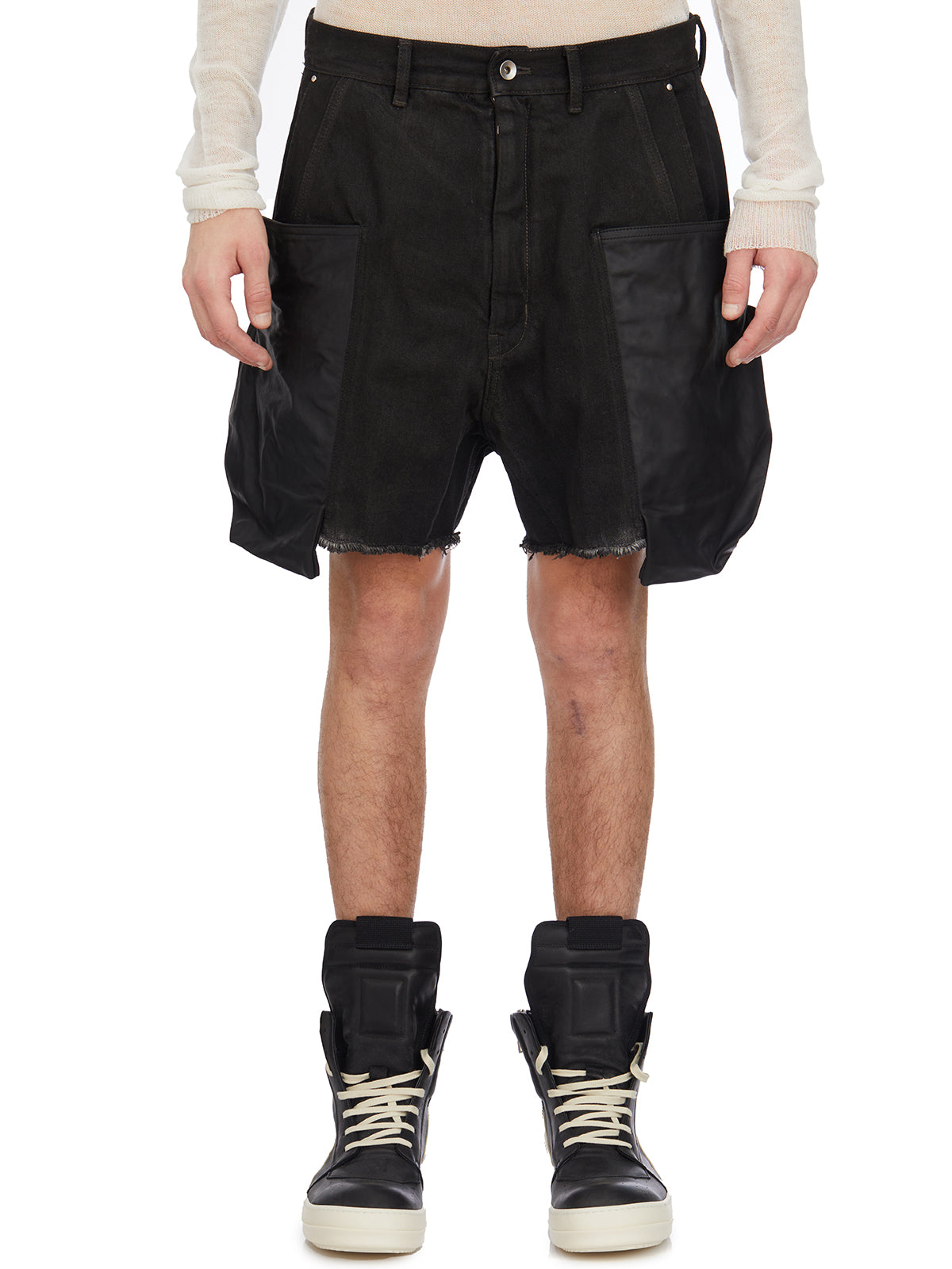 RICK OWENS Cargo Bermuda Shorts Size 31