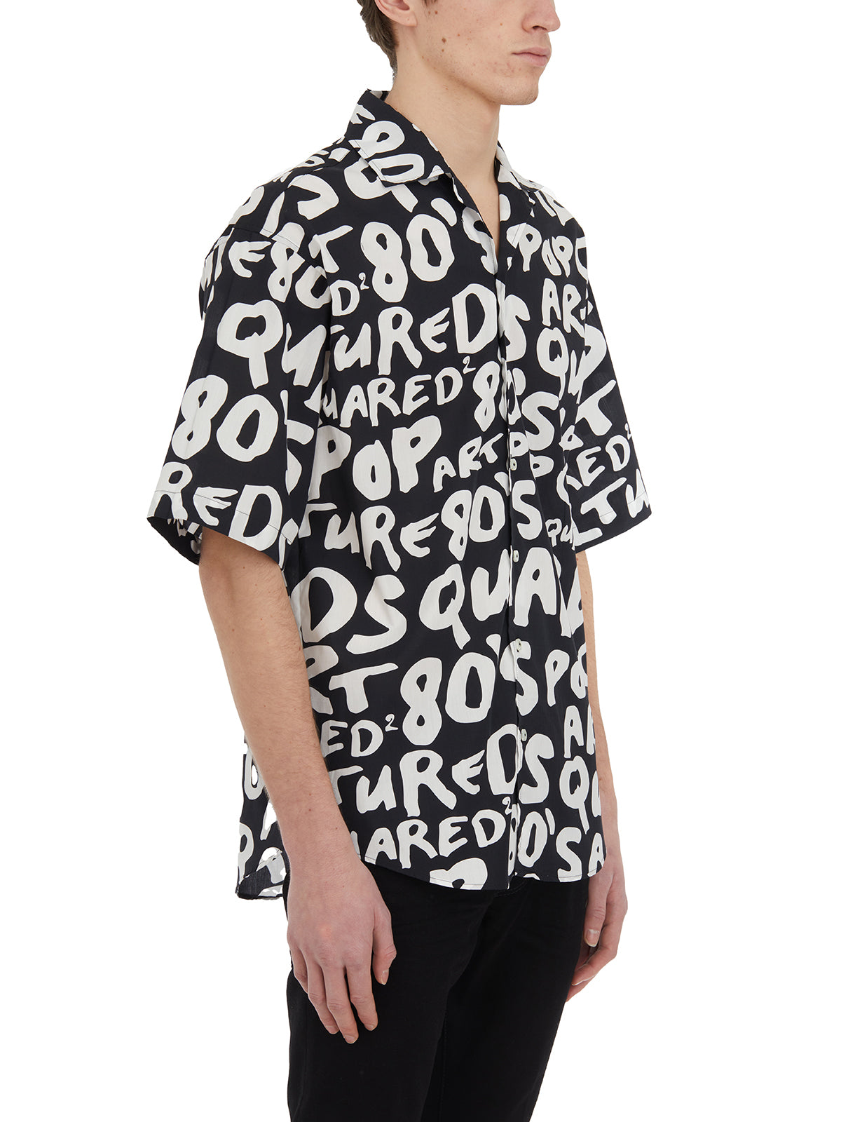DSQUARED2 Retro Print Bowling Shirt - Size 48