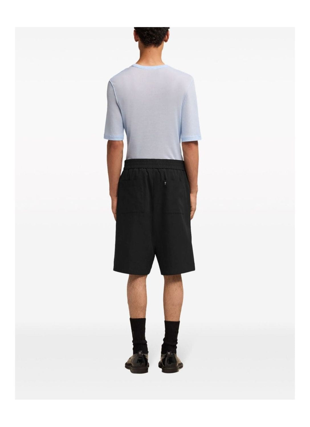AMI PARIS Elasticated Waist Bermuda Shorts for Men