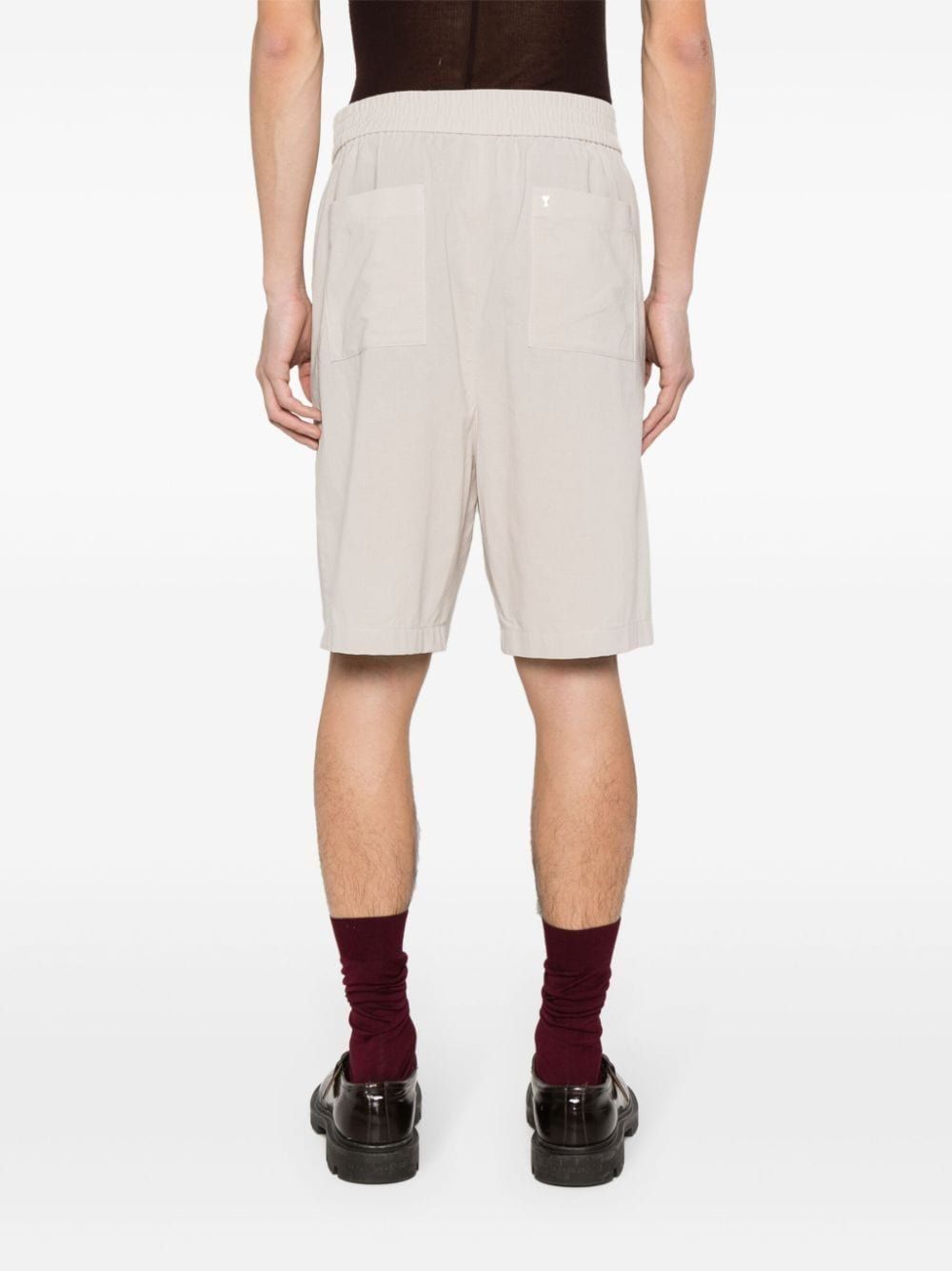 AMI PARIS Men's Elasticated Waist Bermuda Shorts