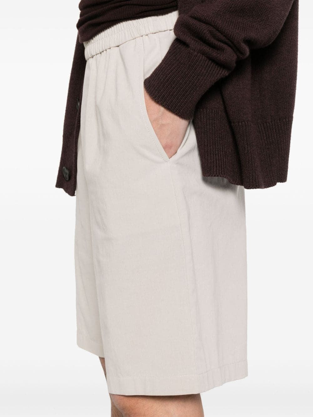 AMI PARIS Men's Elasticated Waist Mini Bermuda Shorts