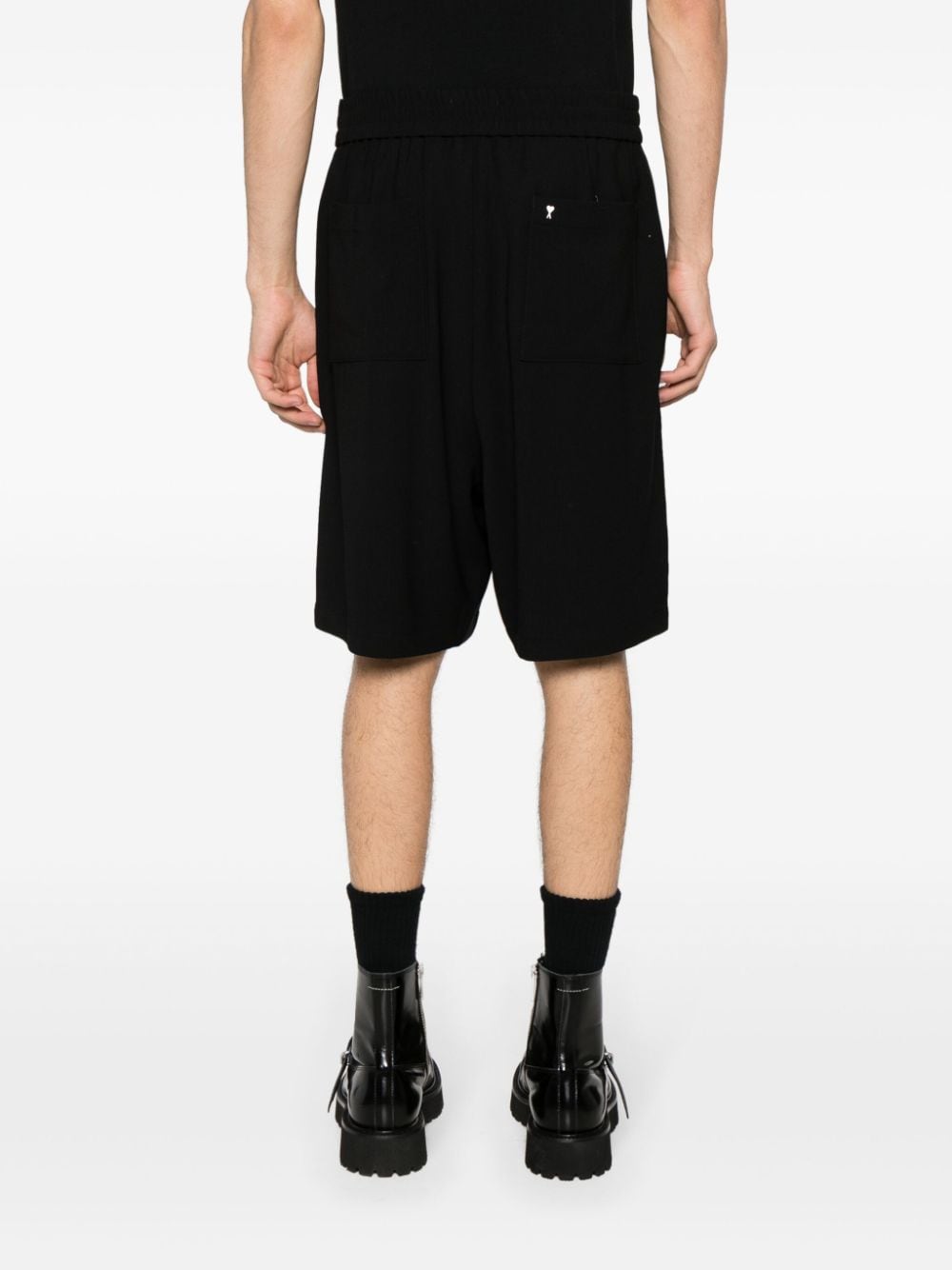 AMI PARIS Elasticated Waist Bermuda Shorts for Men - SS24