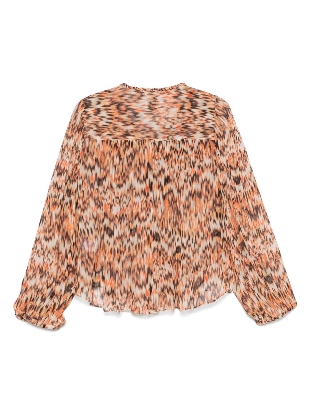 ISABEL MARANT Printed Cotton Top with Front Tie for Women