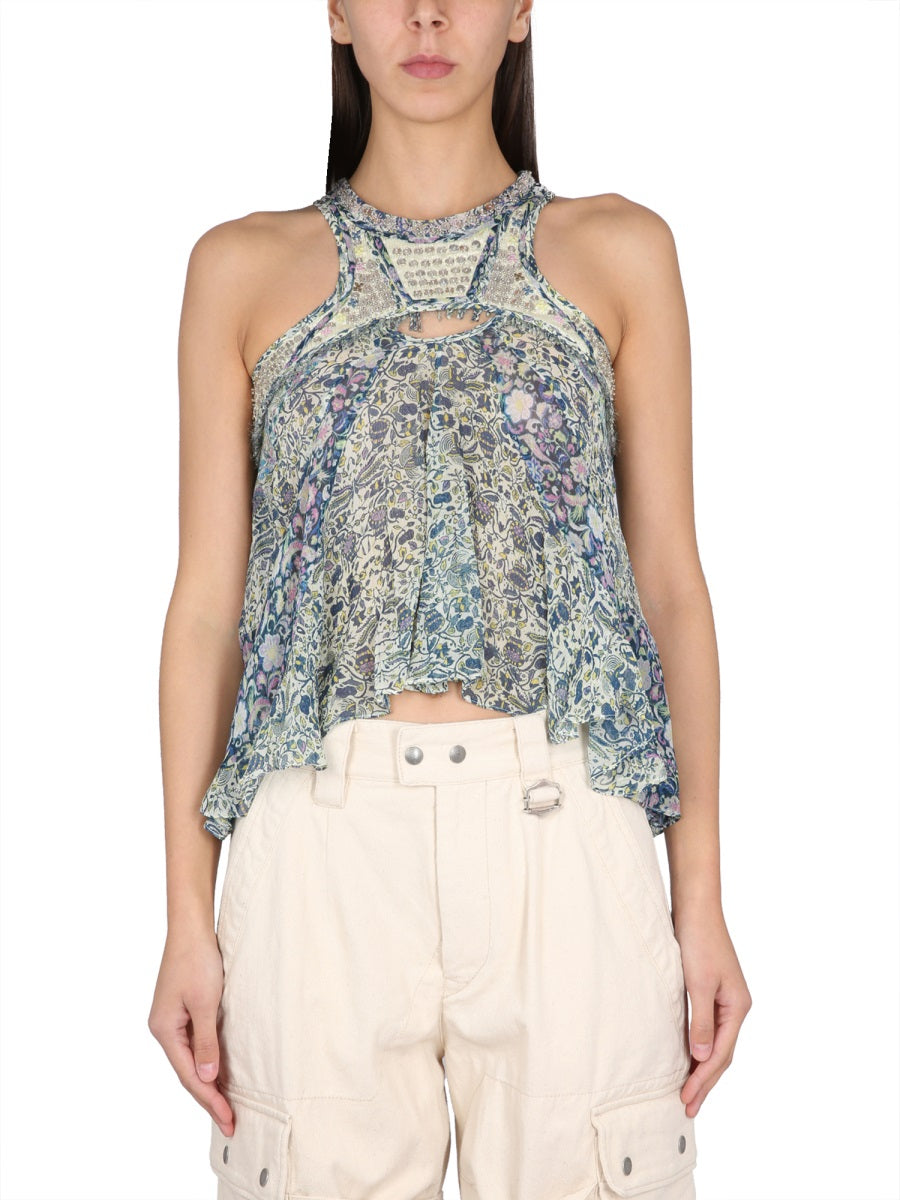 ISABEL MARANT Embroidered Patterned Top
