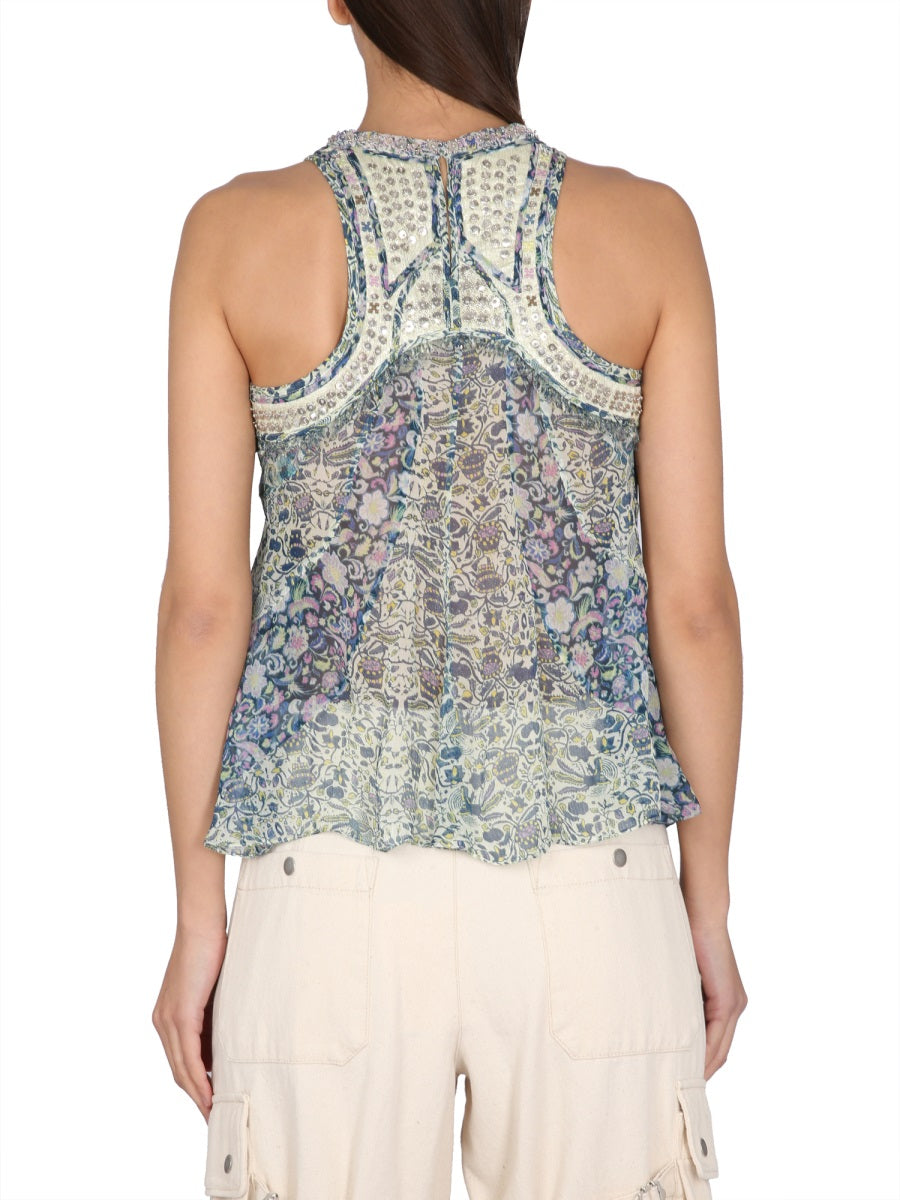 ISABEL MARANT Embroidered Patterned Top