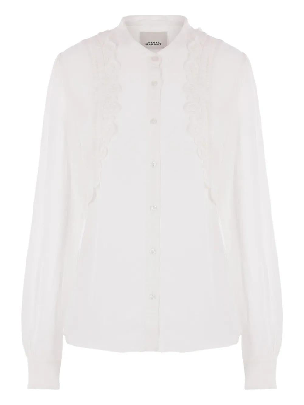 ISABEL MARANT Embroidered Silk Shirt