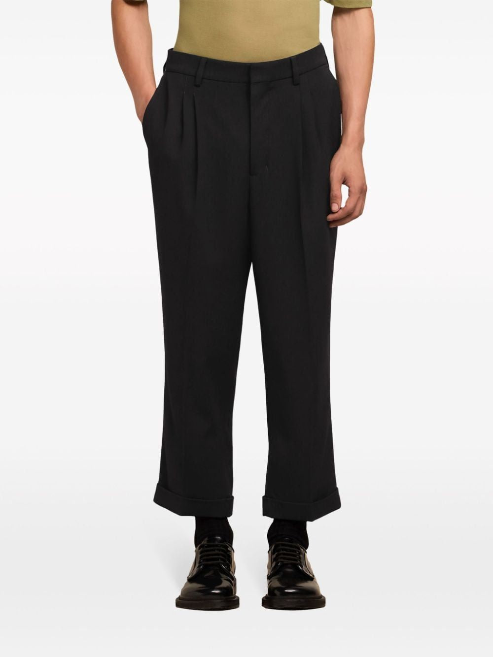AMI PARIS Carrot Fit Trousers - SS24 Collection for Men