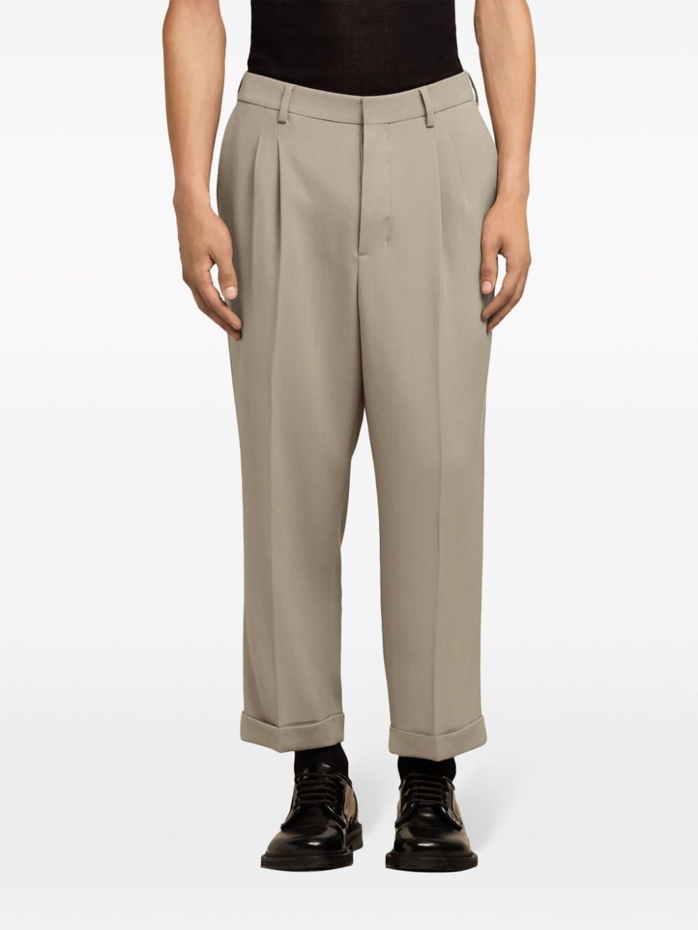 AMI PARIS Men's Carrot Fit Trousers
