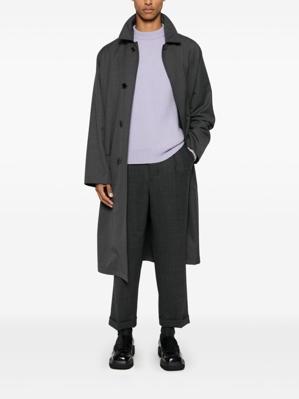 AMI PARIS Tailored Carrot Fit Trousers for Men