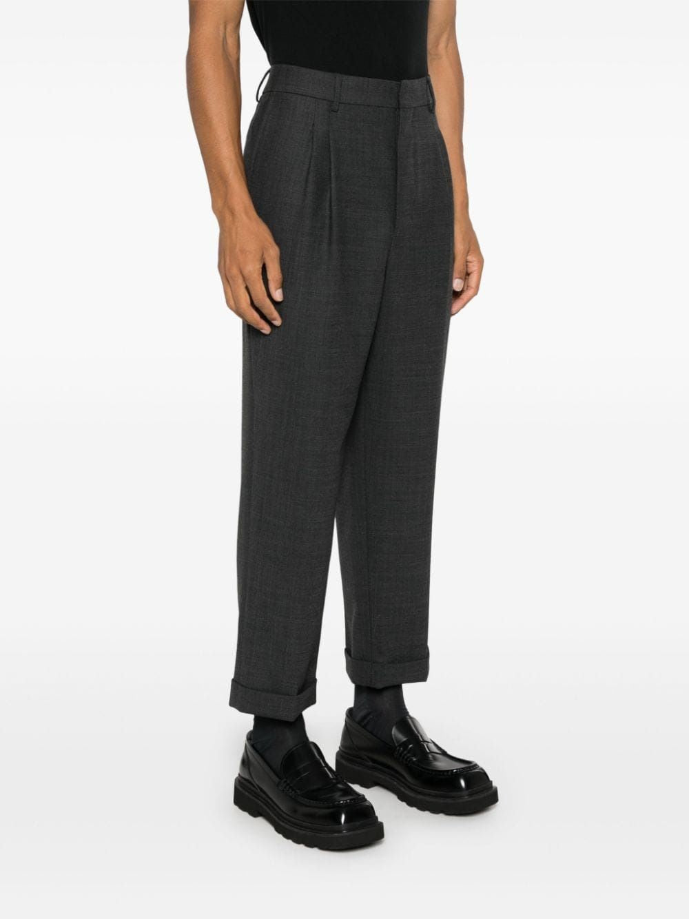 AMI PARIS Carrot Fit Trousers - Men's Design