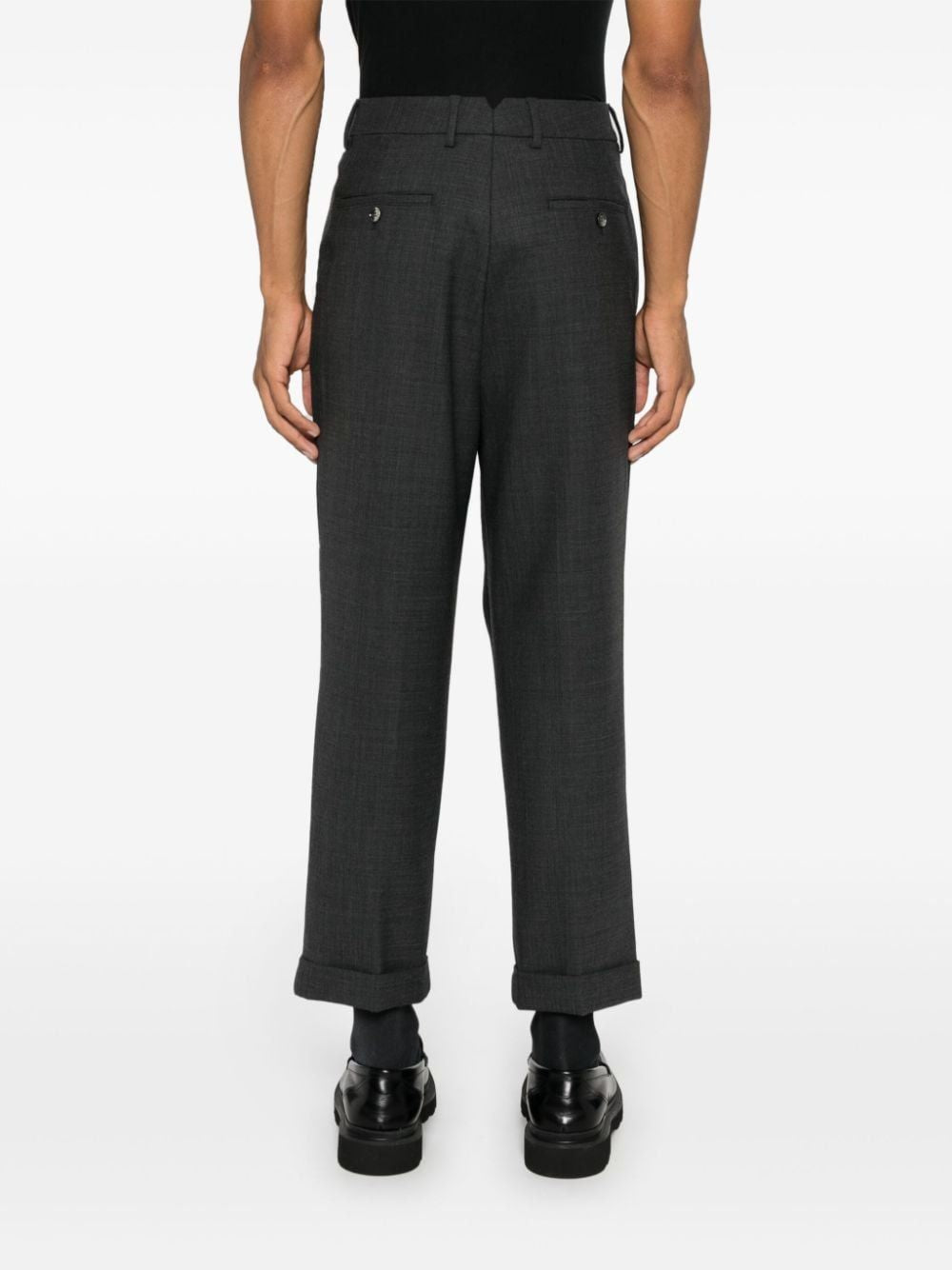 AMI PARIS Tailored Carrot Fit Trousers for Men