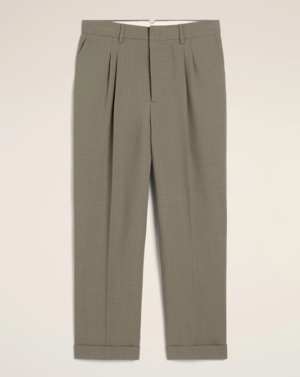 AMI PARIS Essentials Virgin Wool Trousers for Men - SS25